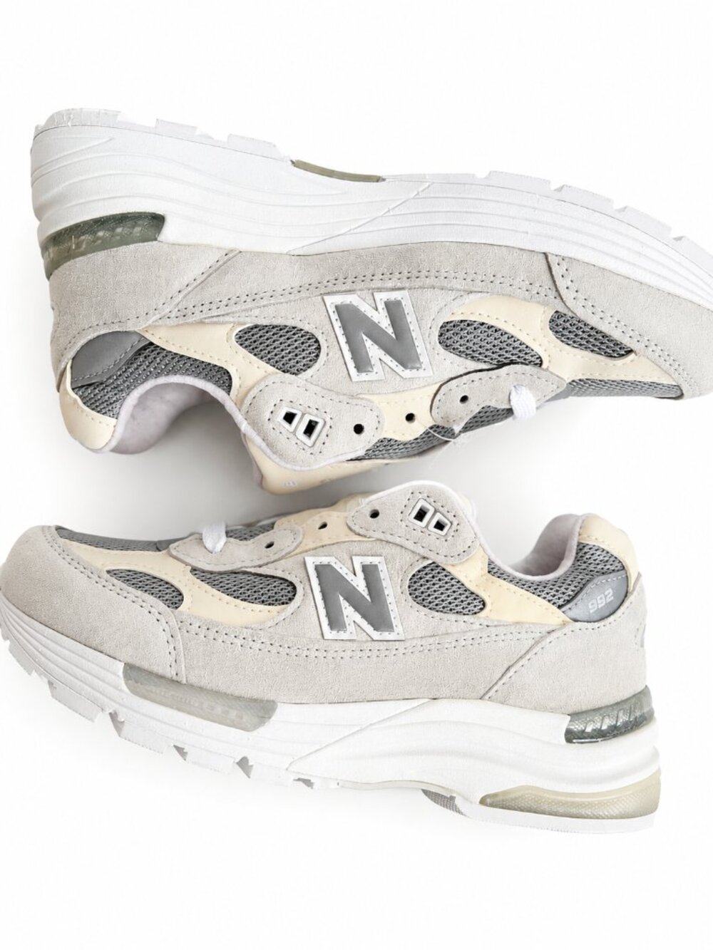 New Balance 992 Made in USA M992NC Grey Cream Sneakers Men's 6 Women's 7.5